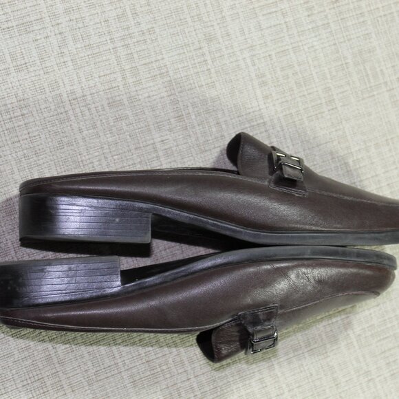 Aerosoles Size 8.5 Brown Slide On Mule Loafers - Picture 4 of 6